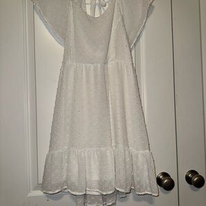 Altar'd State White Backless Dress